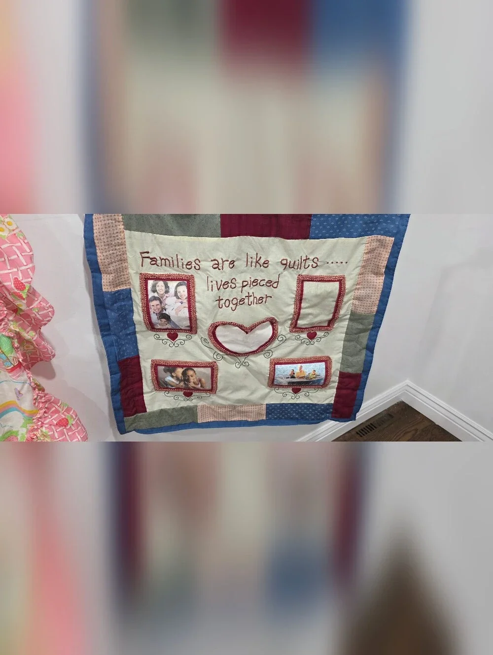 Hanging Quilted Photo Collage
